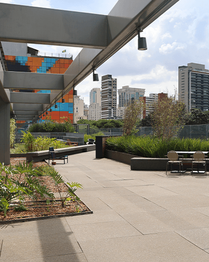 Integração com a natureza e ambiente externo: bem-estar